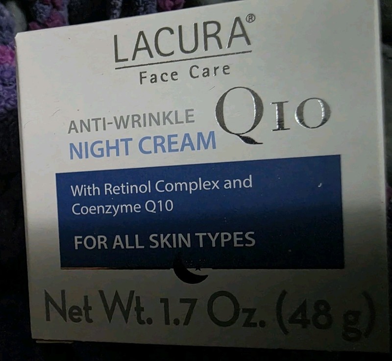 Lacura Q10 Anti-Wrinkle Night Cream w/Retinol & Coenzyme Q10 NEW 1.7 Oz.