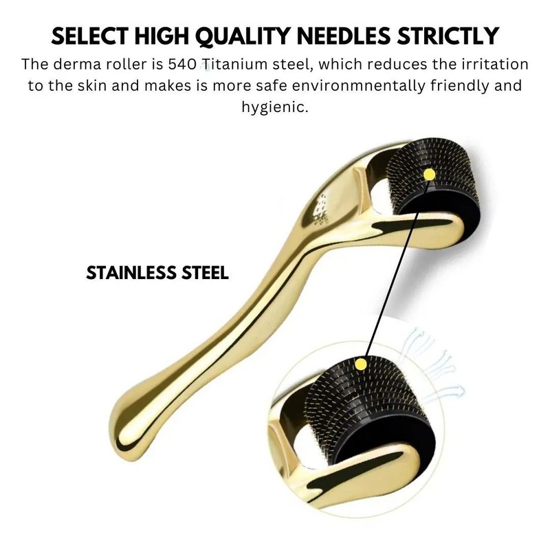 540 Needles Derma Roller Titanium Microneedle Skin Care Tool 0.75mm gallery