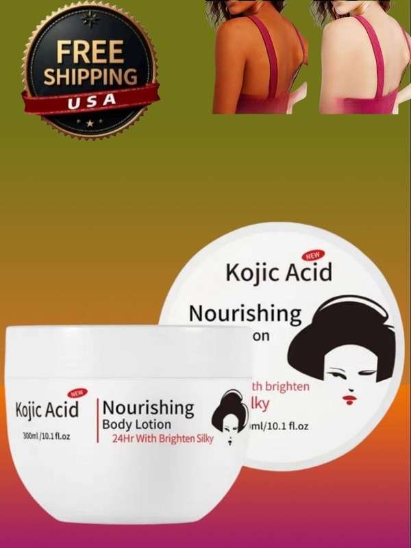 Kojic Skin Brightening Face and Body Cream Lotion, 300ml [USA Stock 🇺🇸
