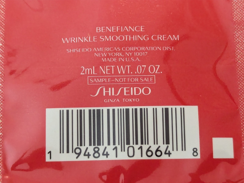 Shiseido Benefiance Wrinkle Smoothing Cream Sample 12 Pack x 0.07 oz gallery
