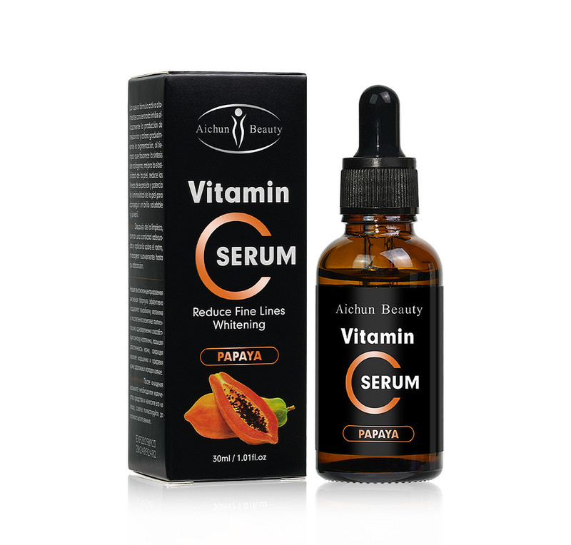 Aichun Beauty Vitamin C Carrot Turmeric Papaya Serum Reduce Pigmentation 30ml