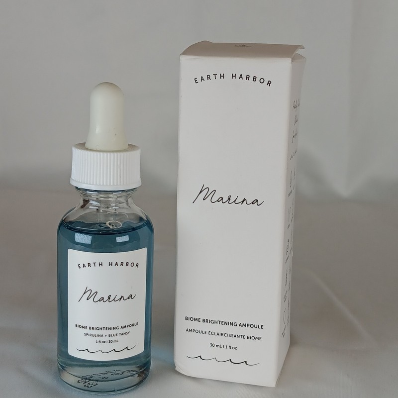 Earth Harbor Marina Brightening Ampoule 30ml Clean Vegan Skincare Serum New Box