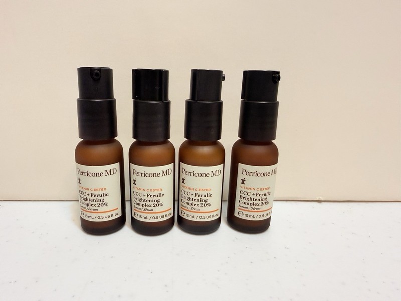 4 PC Perricone MD Vitamin C Ester CCC + Ferulic Brightening Complex Serum 0.5oz