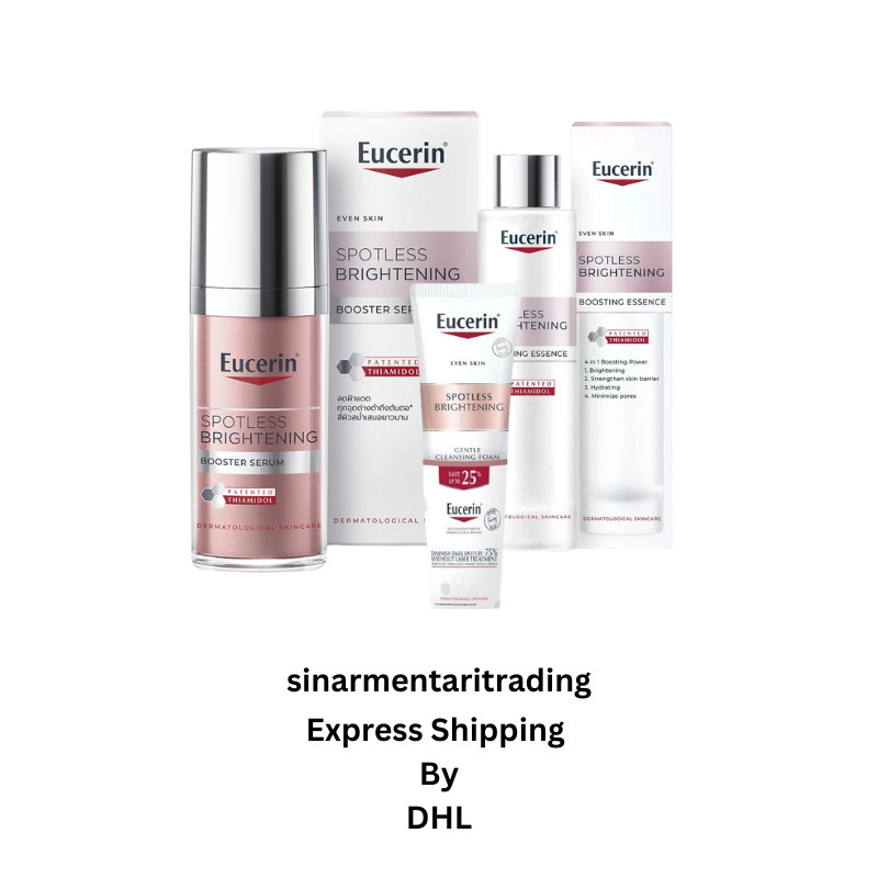 Combo Eucerin Spotless Brightening Cleanser Essence Serum
