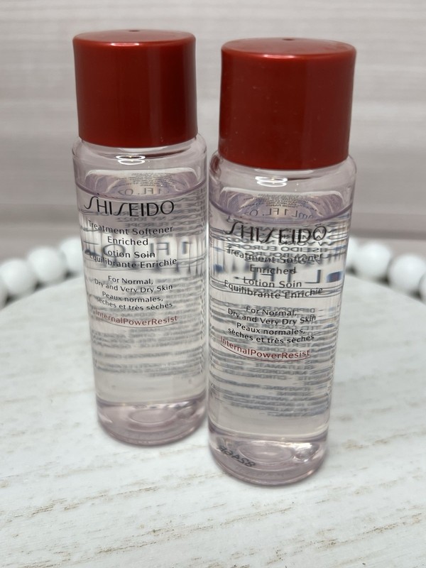 2-pk Shiseido Treatment Softener Enriched Lotion 1oz/30ml Ea Normal Dry Travel
