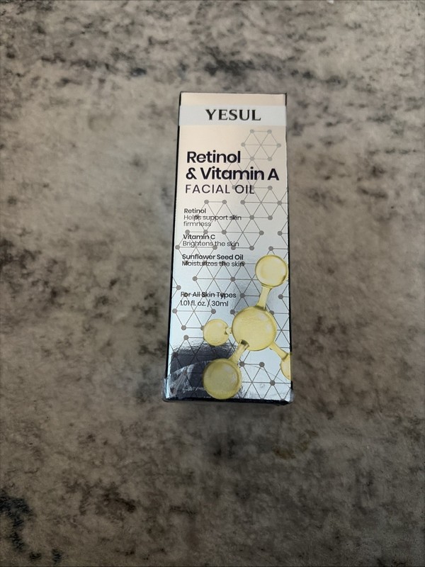 YESUL Retinol & Vitamin A Facial Oil with Vitamin C & Sunflower Seed Oil SEALED