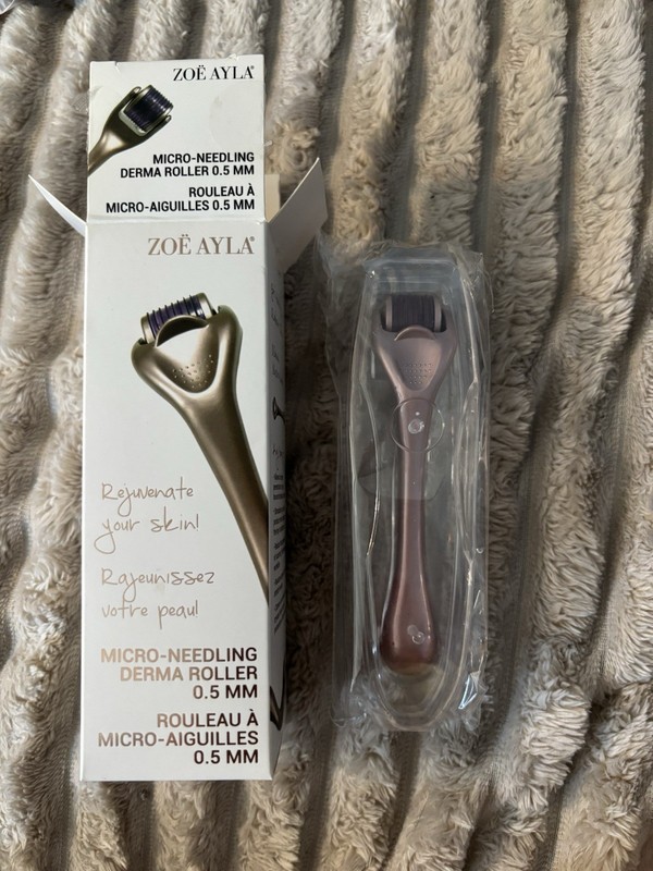 ZOË AYLA Micro-Needling Derma Roller 0.5 mm Face Scalp Body Wrinkles New Sealed