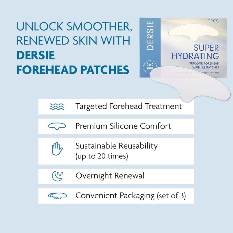 Dersie Silicone Forehead Wrinkle Patches Reusable Anti Wrinkle Pads for Wrinkles gallery