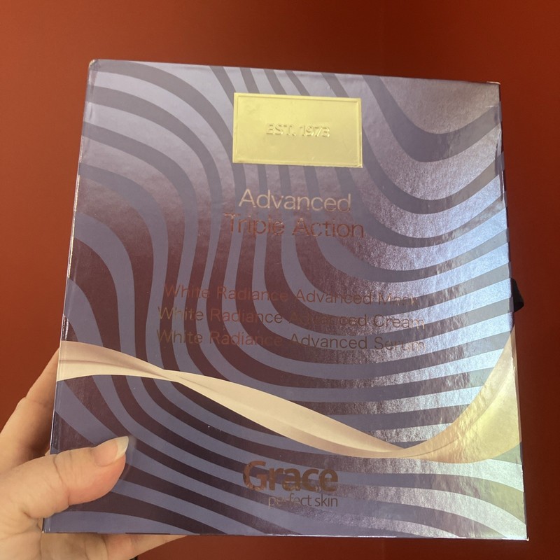 Grace Triple Action White Radiance Bundle NIB (Mask, Cream, Serum) Retail $7.900