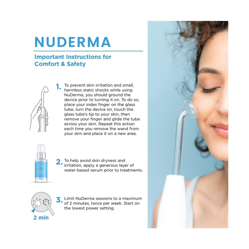 NuDerma Professional Skin Therapy Wand - Portable Skin Therapy Machine with 6... gallery