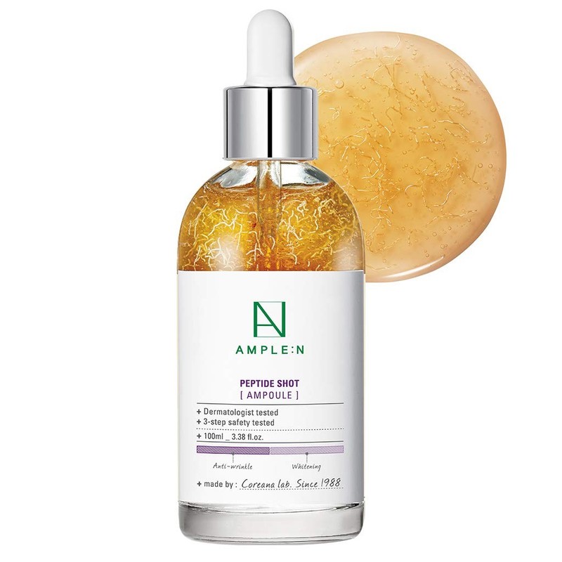 AMPLEN Peptide Ampoule AntiWrinkle & Firming Face Serum, 3.38 fl oz