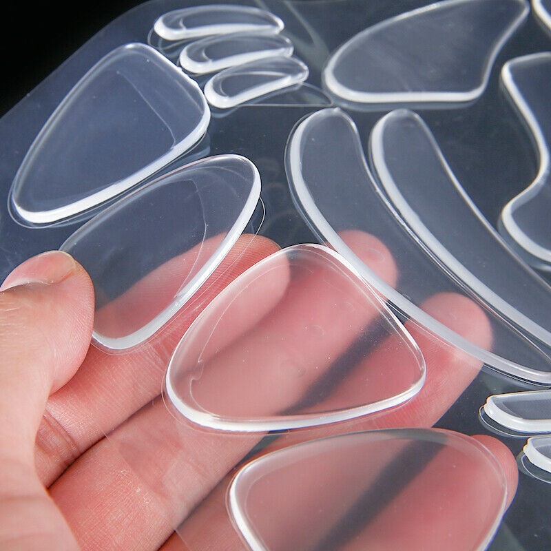 16Pack Soft Anti Wrinkle Silicone Sticker Face Forehead Neck Eye Pad Patches t gallery