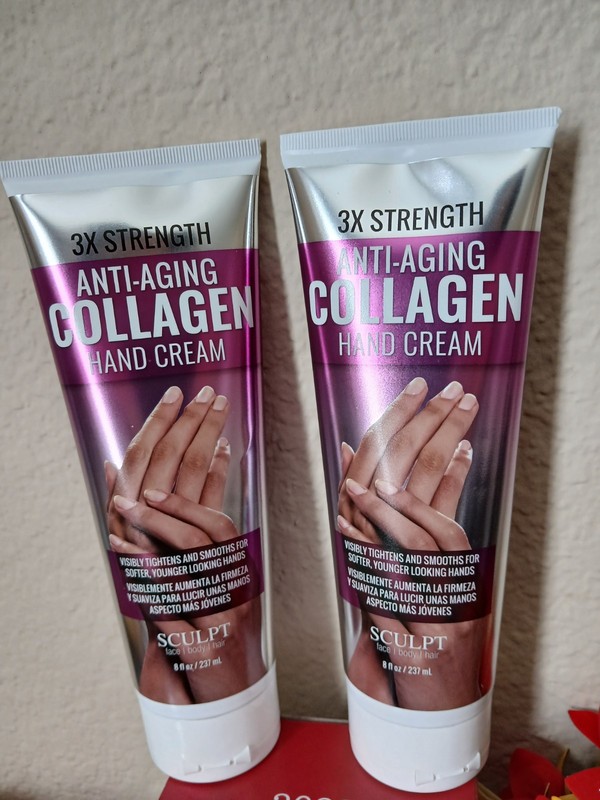 Sculpt 3X Strength Ant.Aging Rejuvenating Collagen Retinol Hand Cream 8Oz-2 New. gallery
