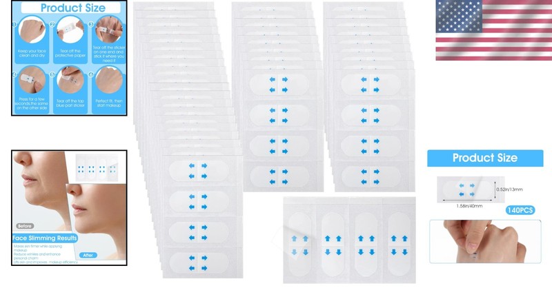 140Pcs Invisible Skin Lifting Tape - Waterproof and Reusable for All Skin Types gallery