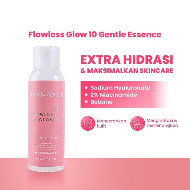 Hanasui Flawless Glow 10 Power Essence 100ml US Free Tax
