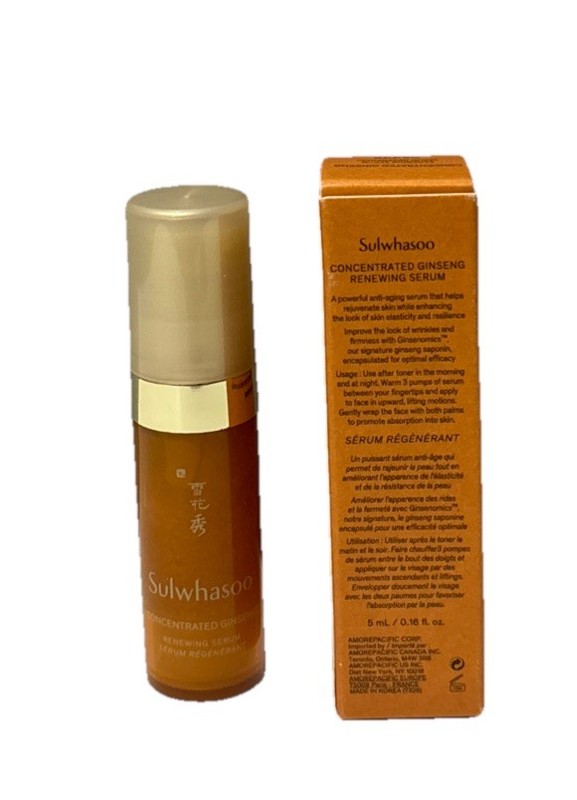 Sulwhasoo Concentrated Ginseng Renewing Serum – 5 ml / 0.16 fl oz | Hydration gallery