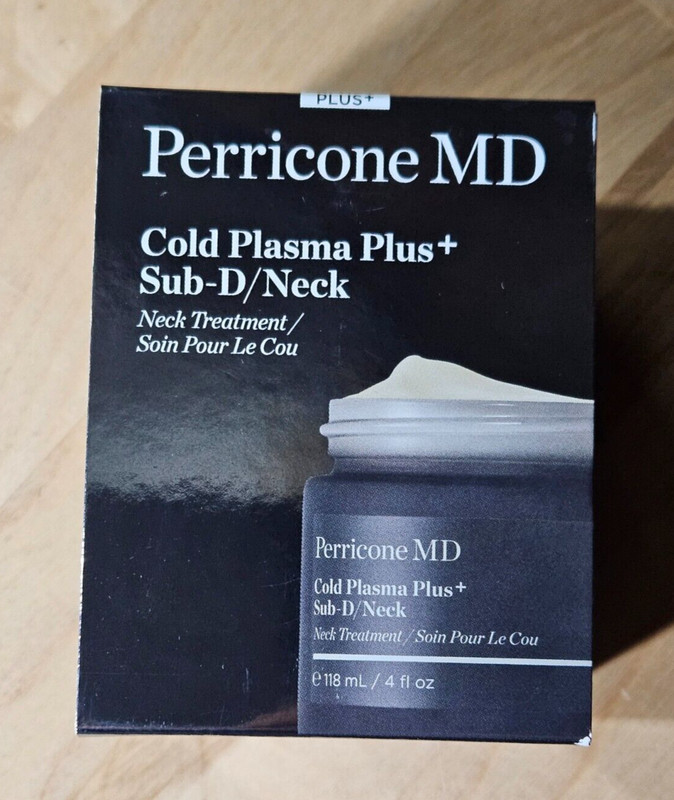 Perricone MD COLD PLASMA PLUS SUB-D FIRMING NECK CREAM 4OZ LUXURY SIZE#E4-9