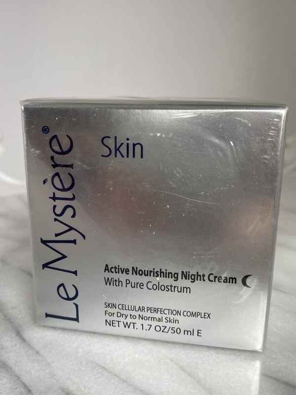 Le Mystere Skin Active Night Cream Colostrum Milk Proteins Collagen 1.7 New Rare