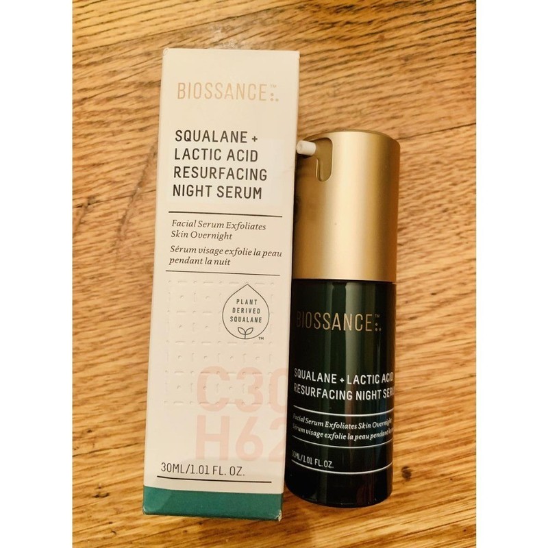 Biossance Authentic Squalane + 10% Lactic Acid Resurfacing Serum 1.01 oz