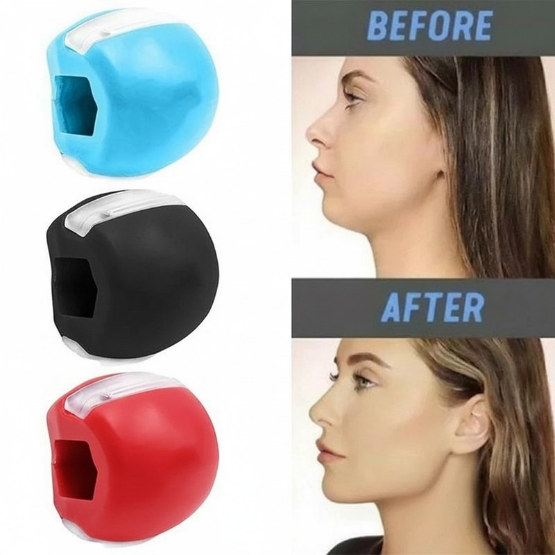 NEW 3PCS Jawline Exerciser Mouth Exercise Fitness Ball Neck Face Jaw Trainer US gallery