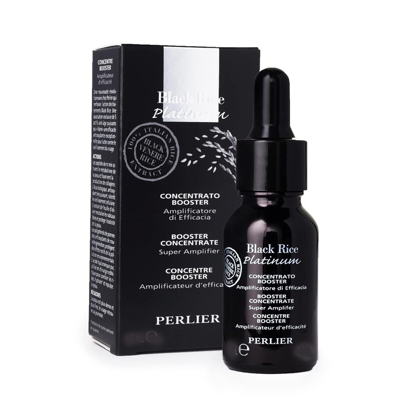 Perlier Black Rice Platinum Ultra Renewing Booster Face Serum, .5 fl. UNSEALED gallery