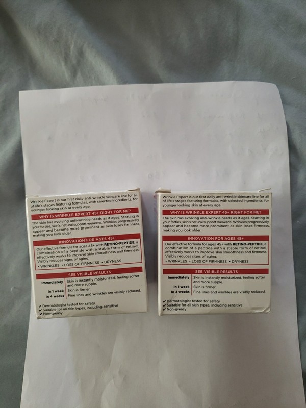 L'Oreal Paris Wrinkle Expert 45+ Day and Night Moisturizer, 1.7 oz Lot Of 2 gallery