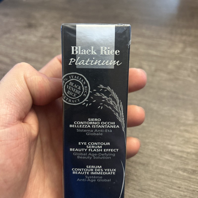 Perlier Black Rice Platinum Eye Contour Serum Beauty Flash Effect .5 oz New Seal gallery