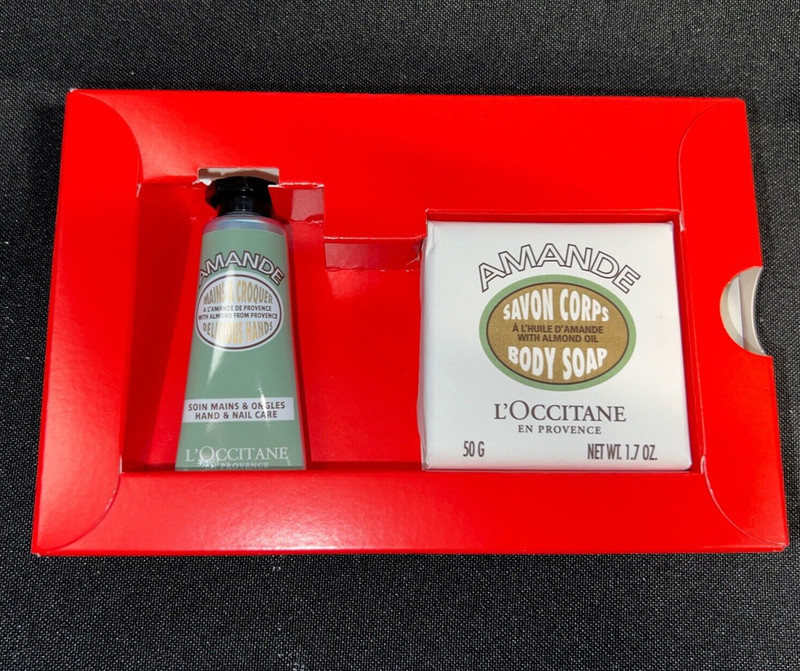 NEW ~ 3 Pcs ~ LOCCITANE Liquid Soap / AMANDE Hand & Nail Care / AMANDE Body Soap gallery