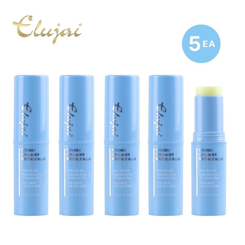 Elujai Vitamin Collagen Balm with Hyaluronic 10g x 5ea – Moisturizing Face Care