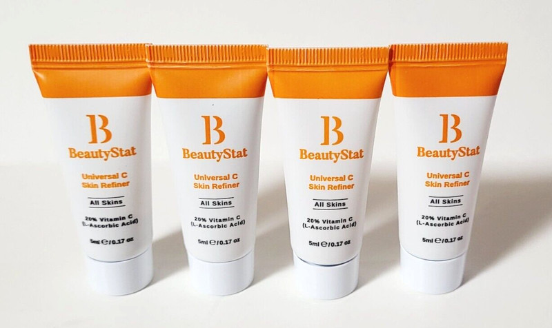 4 x BeautyStat Universal C Skin Refiner 20% Vitamin C All Skin Types 0.17 oz NEW