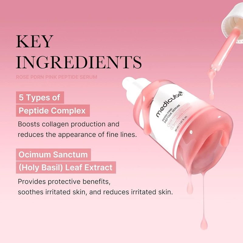 medicube PDRN Pink Peptide Serum 1.01oz | Glow, Firming, Hydrating, Korean Skin gallery