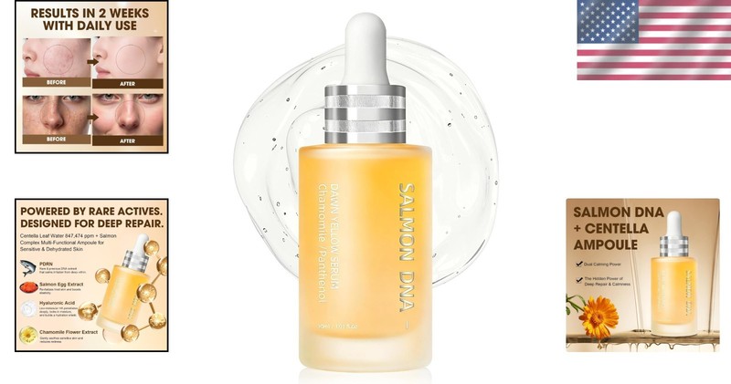 Chamomile & Salmon Egg Extract Ampoule – Restorative Serum for All Skin Types gallery