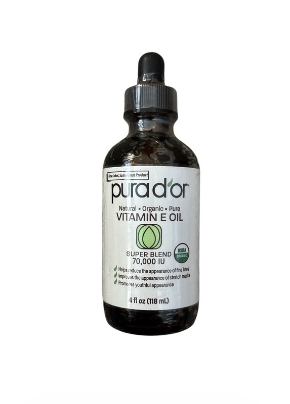 PURA D’OR Dor Organic Vitamin E Oil Super Blend 70,000 IU, 4 OZ
