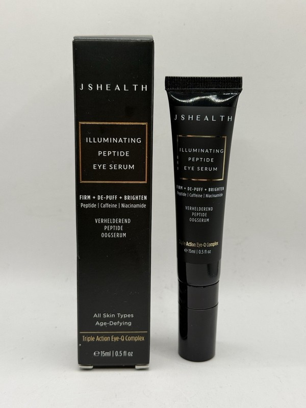 Jshealth illuminating peptide eye serum irm, de-puff + brighten all-in-one 15ml