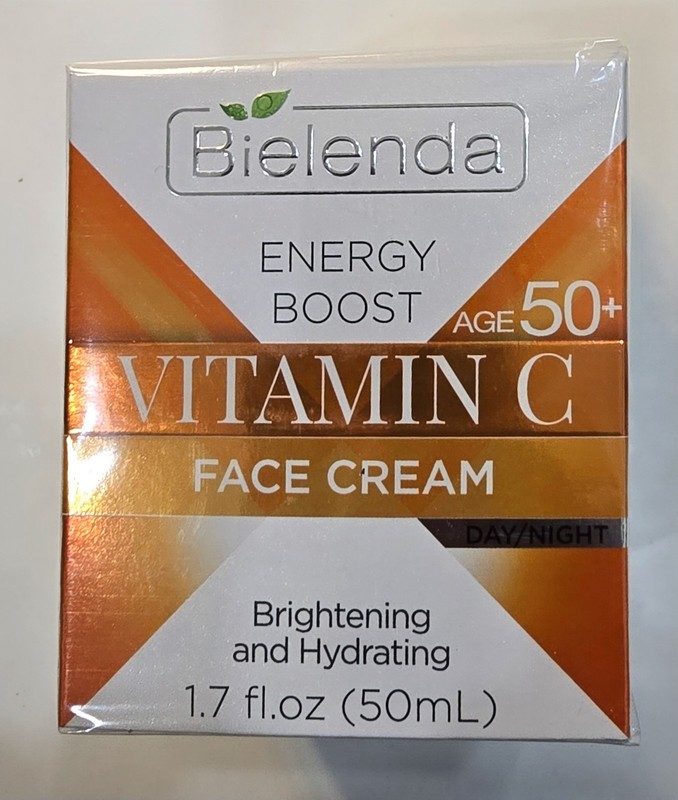 Bielenda Energy Boost Vitamin C Face Cream 50ml – Day & Night, Age 50+