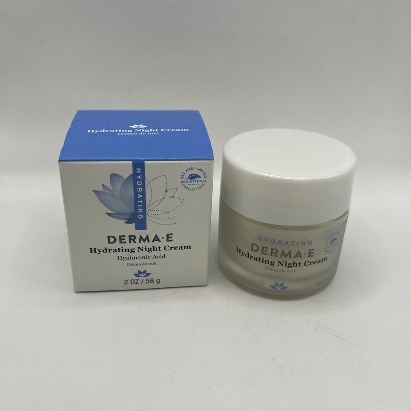 Derma E Hydrating Facial Night Creme with Hyaluronic Acid Cream 2 oz / 56 g