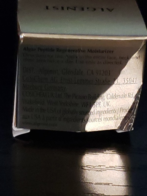 Algenist Algae Peptide Regenerative Moisturizer MINI .34oz, 10ml gallery
