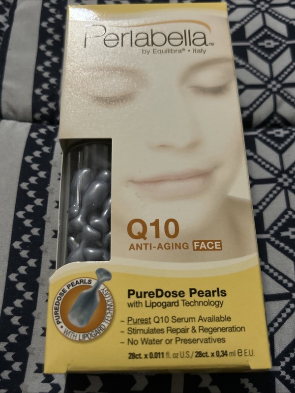 Perlabella by Equilibra retinol anti aging face pearls New Q10 Serum Italy