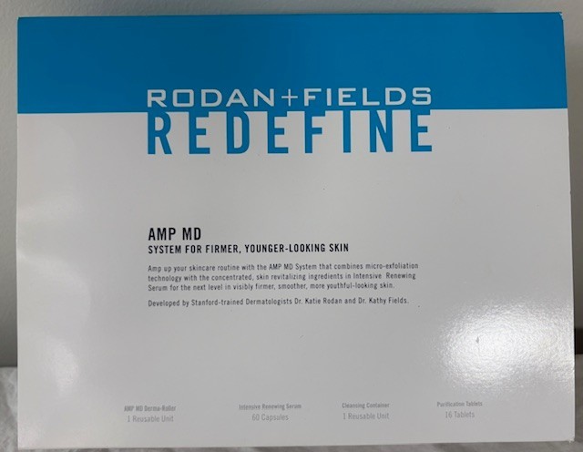 Rodan + Fields Redefine AMP MD System Anti-Aging Brand New in Box With Roller