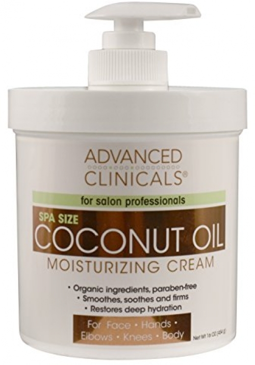 Coconut Oil Moisturising Cream Lotion For Face Hand Body Skin Restore Salon 16oz
