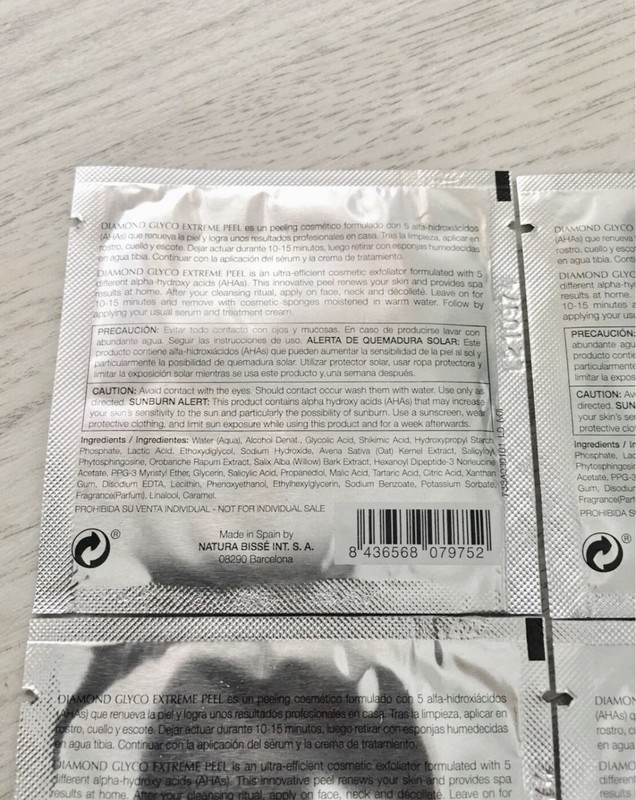 Natura Bisse Diamond Glyco Extreme Peel Pro Enzyme Peptide Exfoliant 6 Packets gallery
