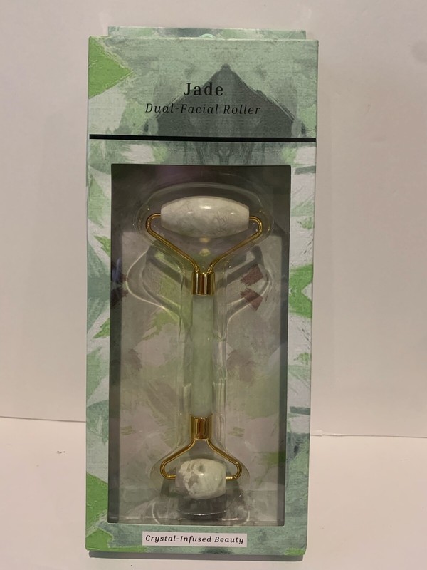 JADE Dual-Facial Roller/Crystal-Infused Beauty
