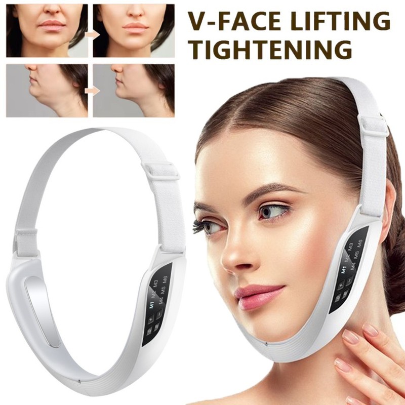 Electric V Face Lifting Device Photon Therapy Double Chin Remove Facial Massager