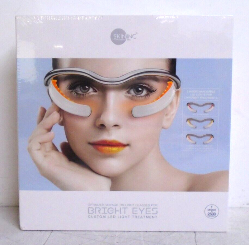 NEW Skin Inc Bright Eyes Custom LED Light Treatment Glasses | 3 Different Lights gallery