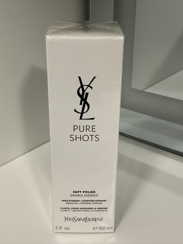 YSL Full Size Pure Shots SOFT POLISH Exfoliate Soothe Repair 5FL.Oz NIB, tstr.