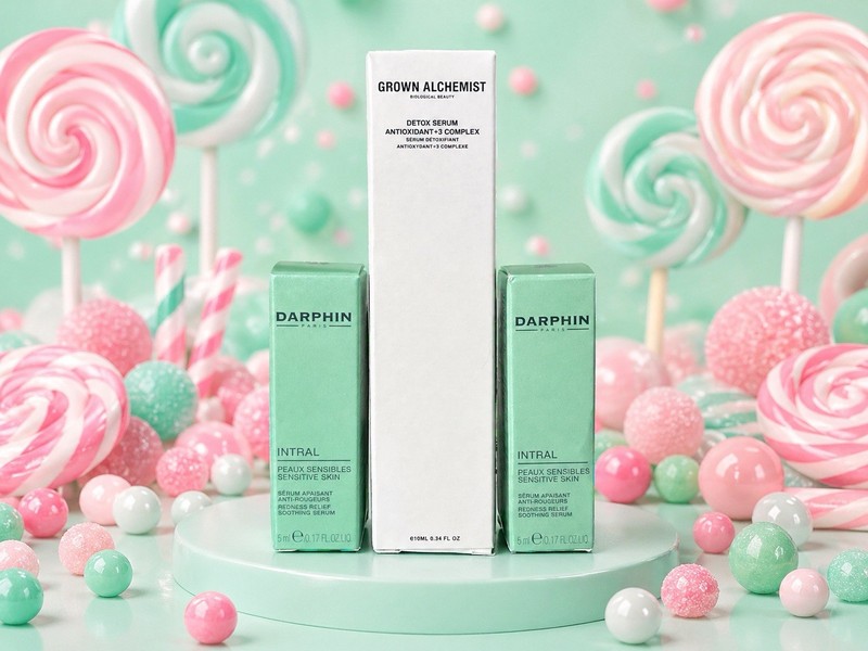Grown Alchemist Detox Serum + Darphin Intral Set Sensitive Skin Bundle