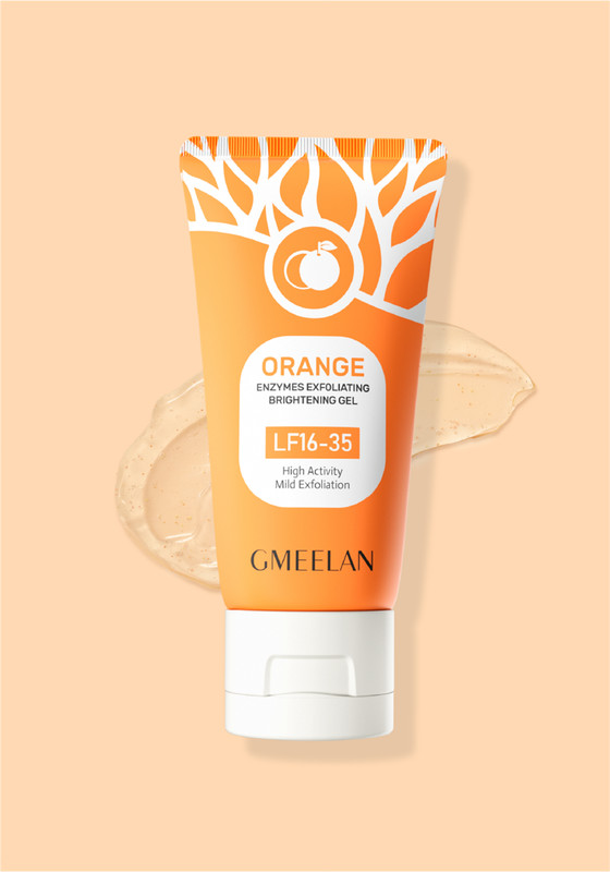 Gmeelan Orange Enzyme Gel 50g – Gentle Exfoliating Face Scrub Brightening