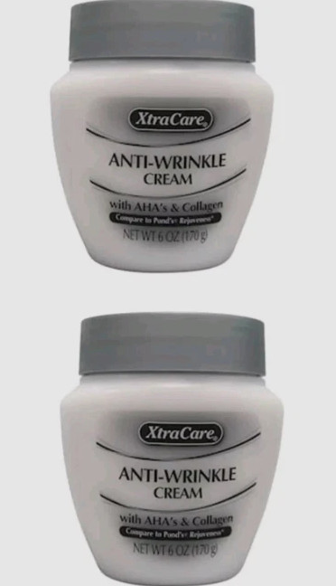 XtraCare Anti-Wrinkle Cream with AHA’s & Collagen Lot of 2