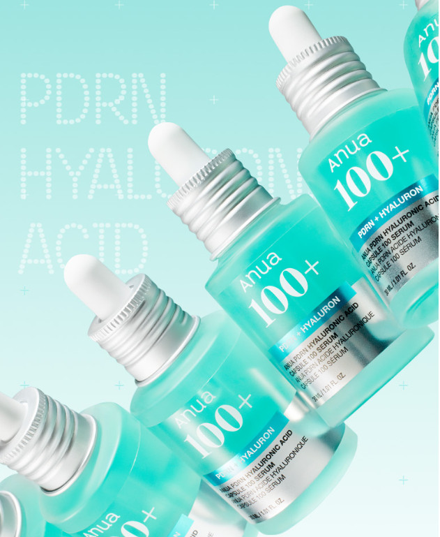 ANUA PDRN Hyaluronic Acid Capsule 100 Serum 30ml x2 + PDRN Mask K-Beauty
