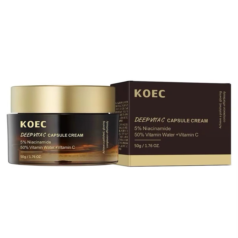 Koec Deep Vitamin C Golden Capsule Face Moisturizer For Wrinkles, Skin Radiance